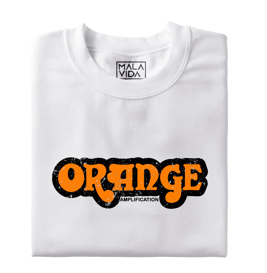 Orange amplification logo envejecido