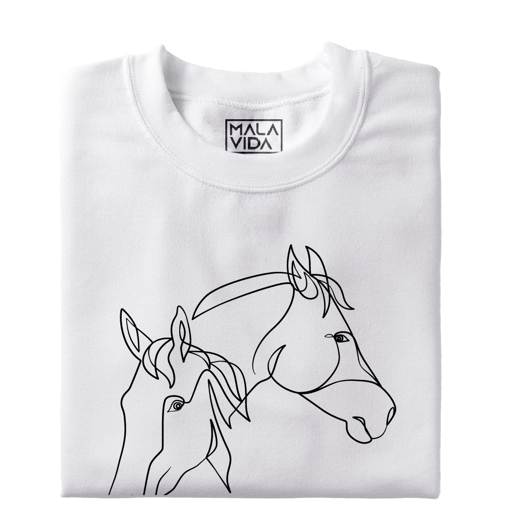 Caballos en líneas