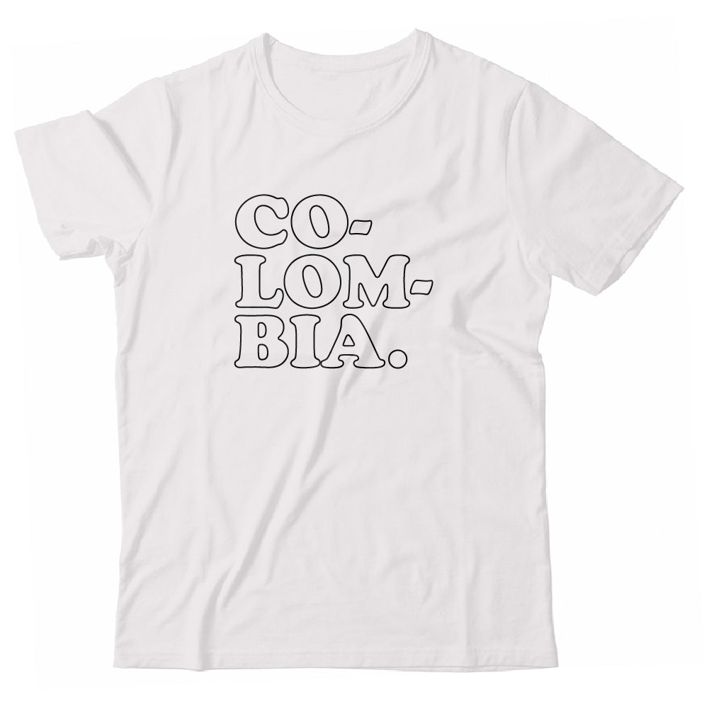 CO-LOM-BIA. outlines