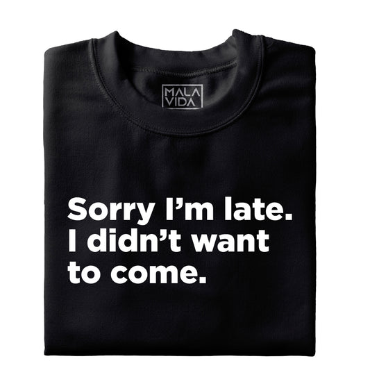 Sorry I'm late