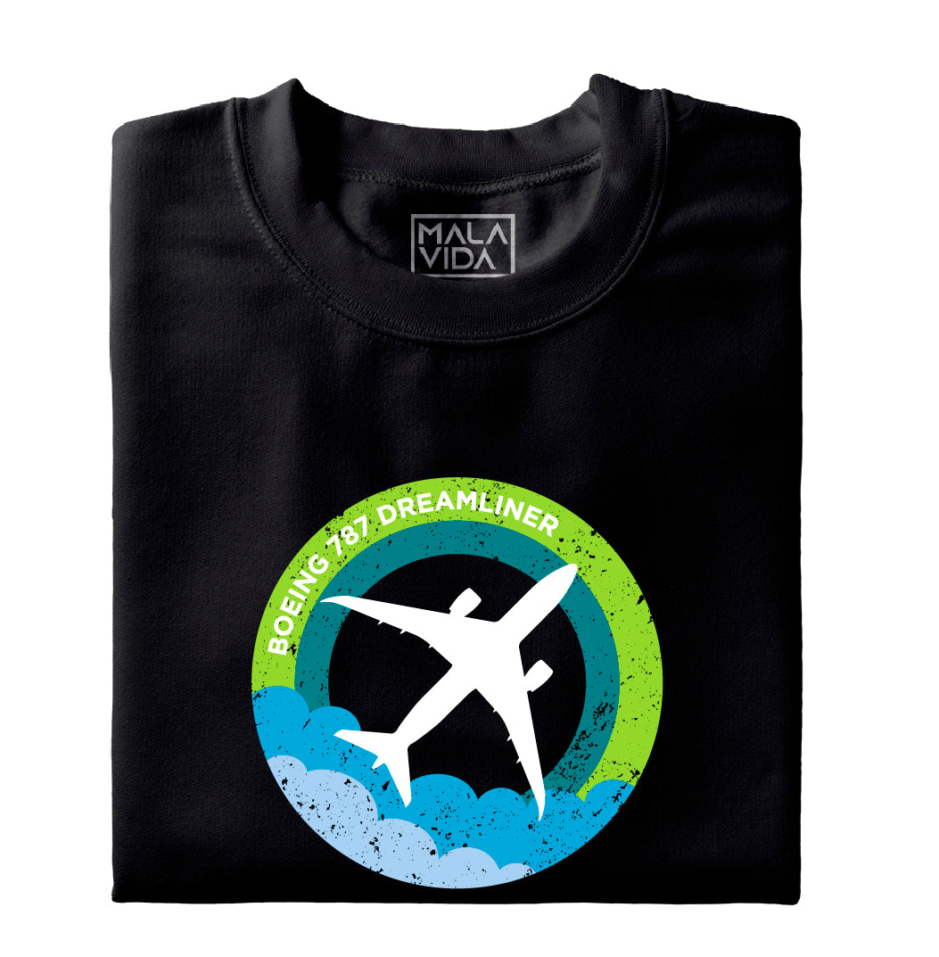 Boeing 787 above clouds