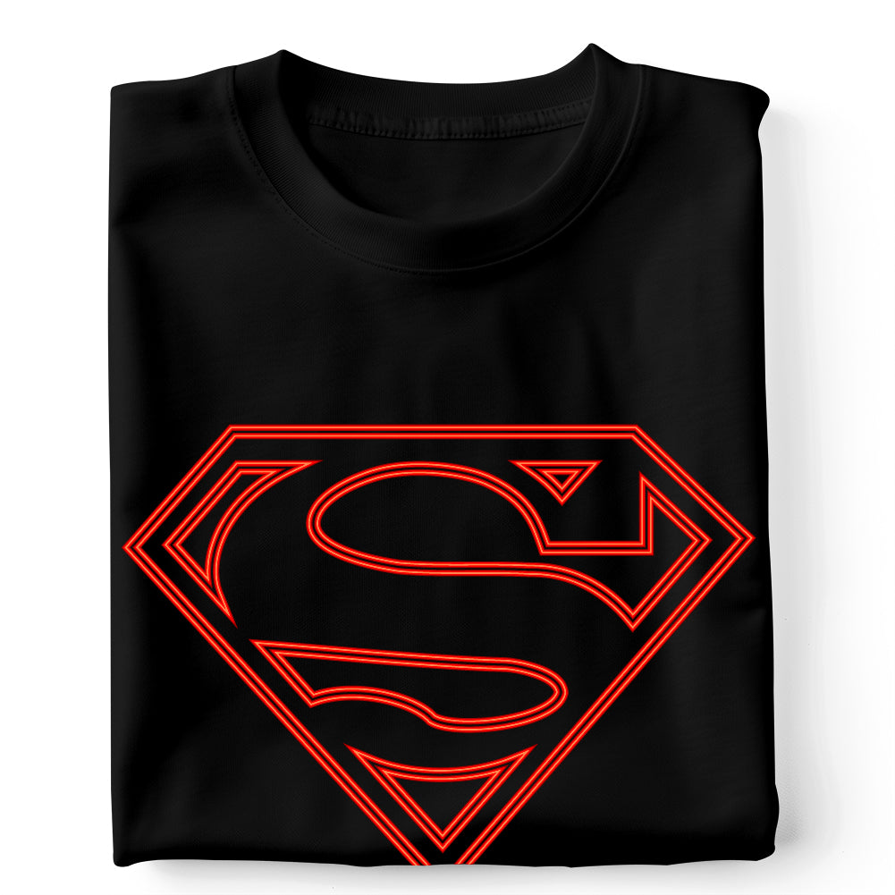 Superman logo neón