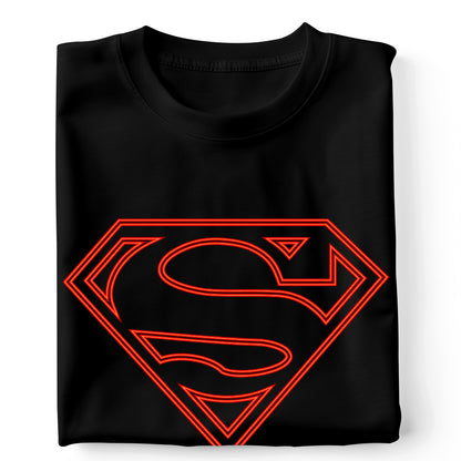 Superman logo neón