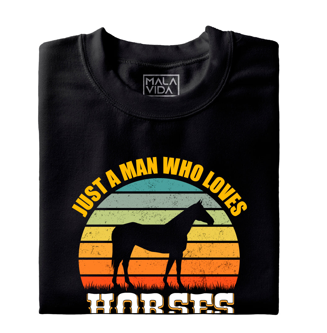 Just a man who loves horses