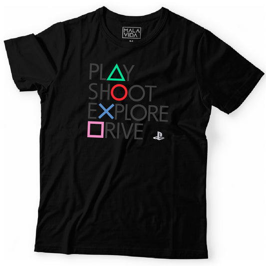 Playstation Play Shoot Explore Drive