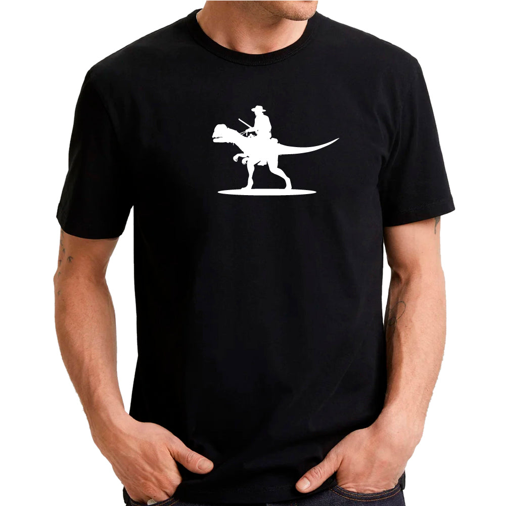 Cowboy riding a Dinosaur