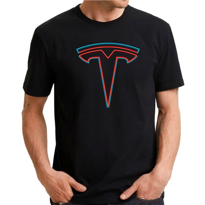 Tesla logo neón