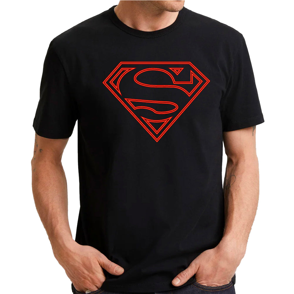 Superman logo neón