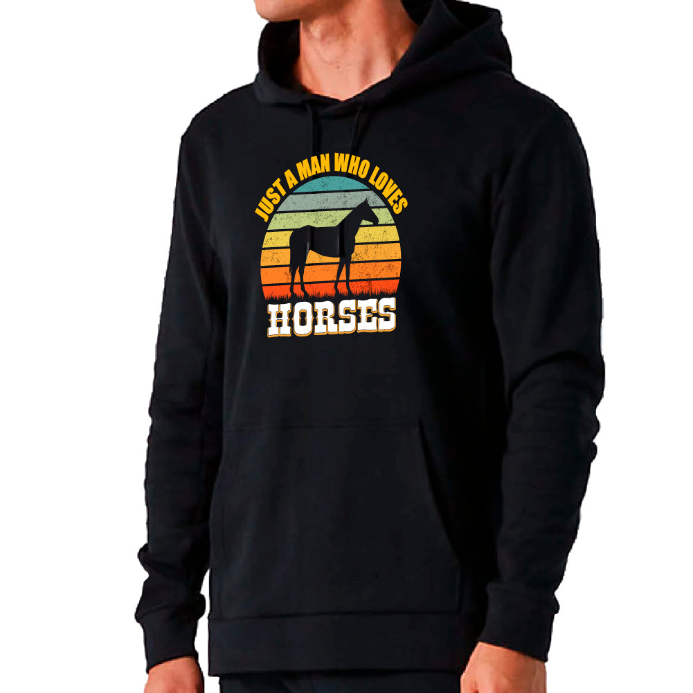 Just a man who loves horses