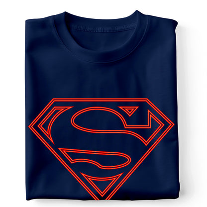 Superman logo neón
