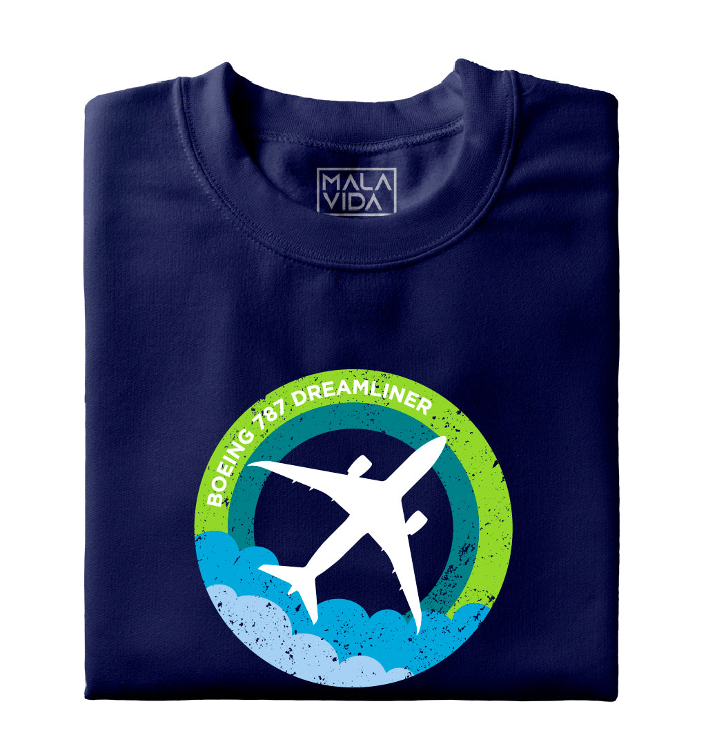 Boeing 787 above clouds