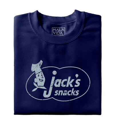 Jack's Snacks logo grunge