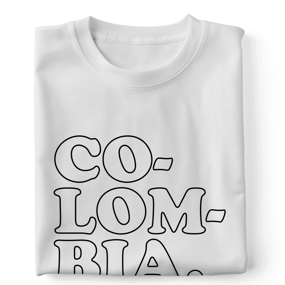 CO-LOM-BIA. outlines