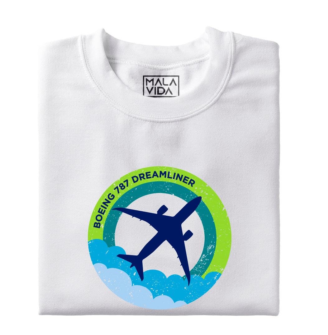 Boeing 787 above clouds