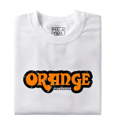 Orange amplification logo envejecido