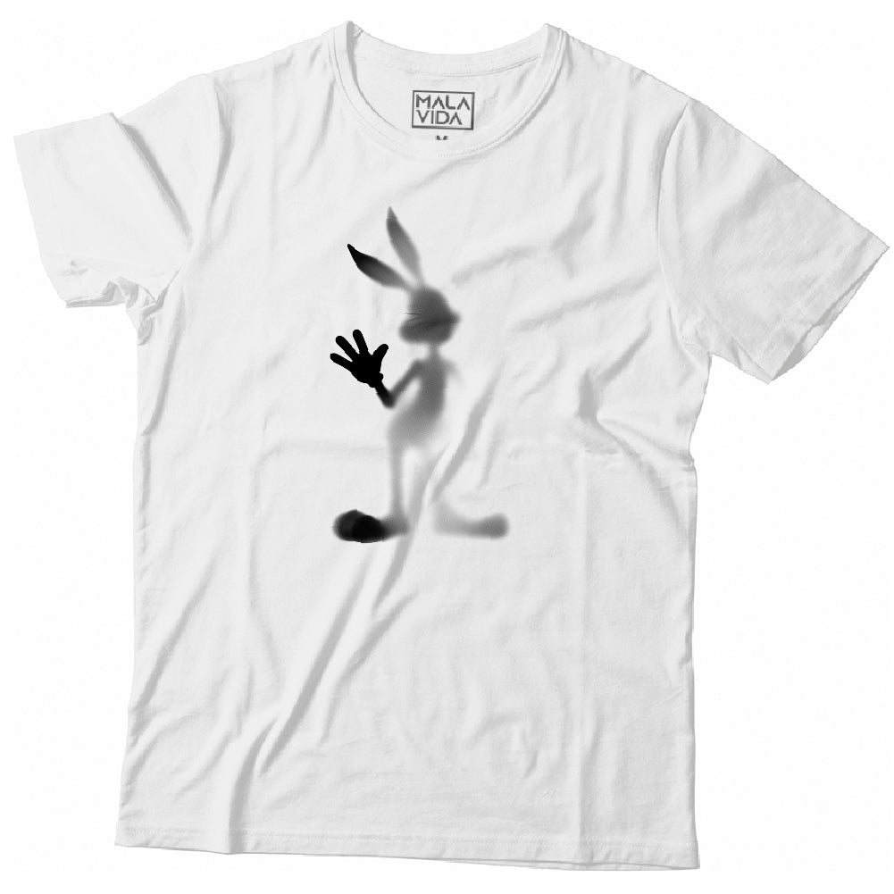 Bunny behind the glass