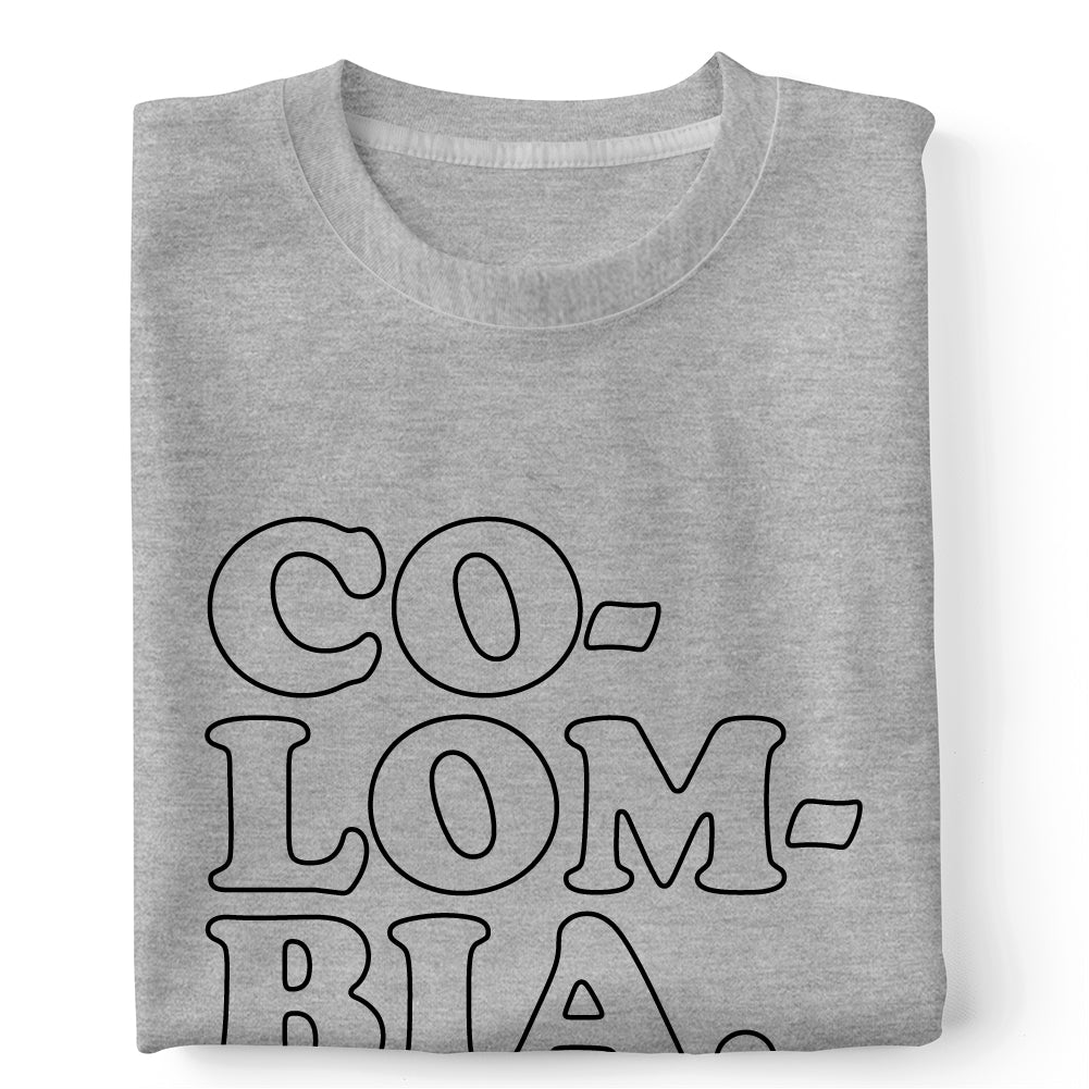 CO-LOM-BIA. outlines