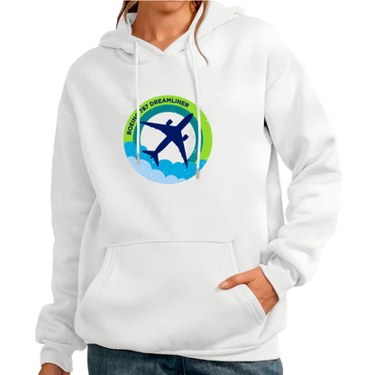 Boeing 787 above clouds