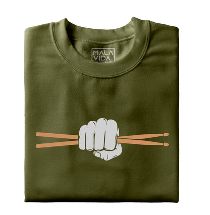 La mano del baterista