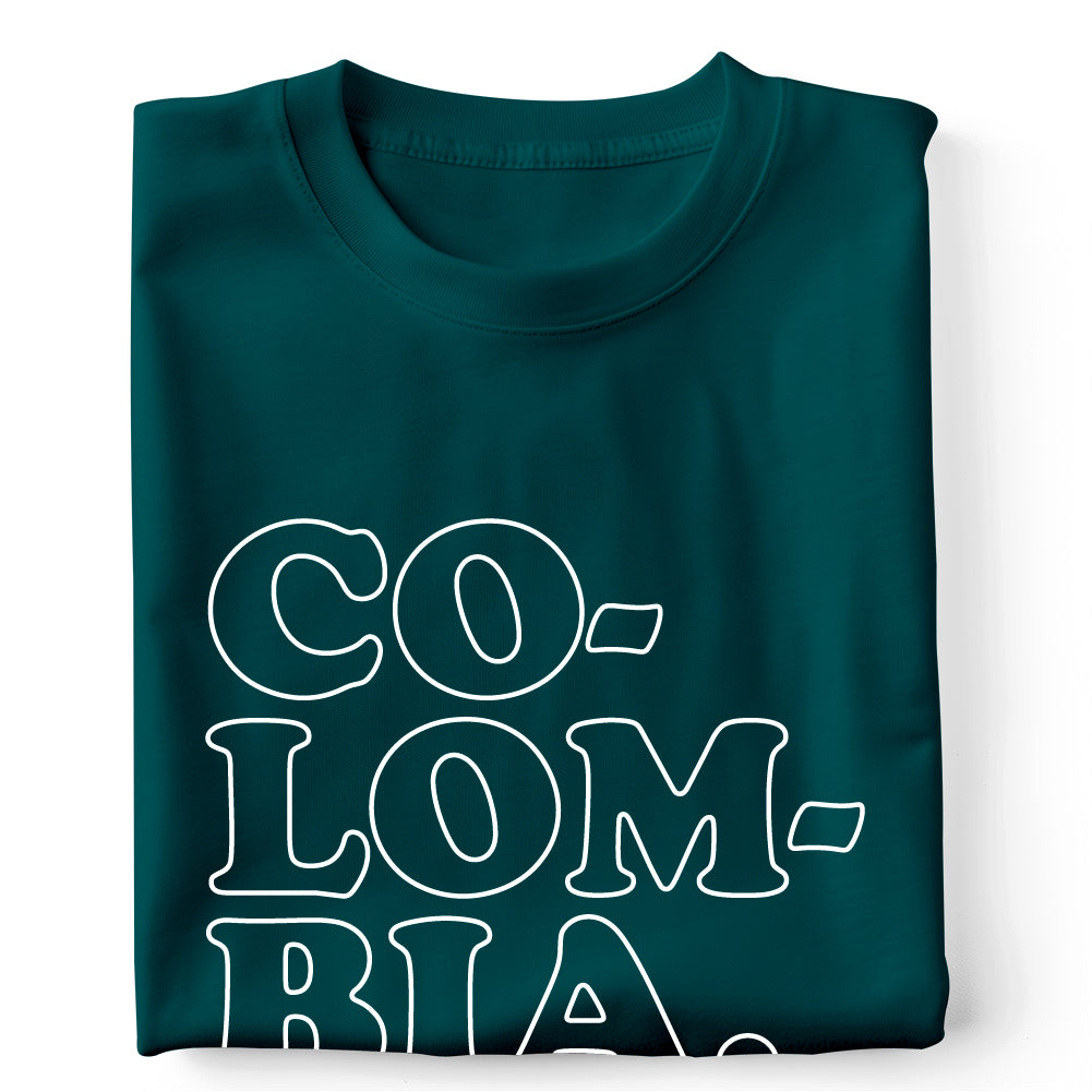 CO-LOM-BIA. outlines