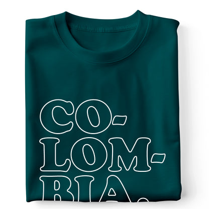 CO-LOM-BIA. outlines