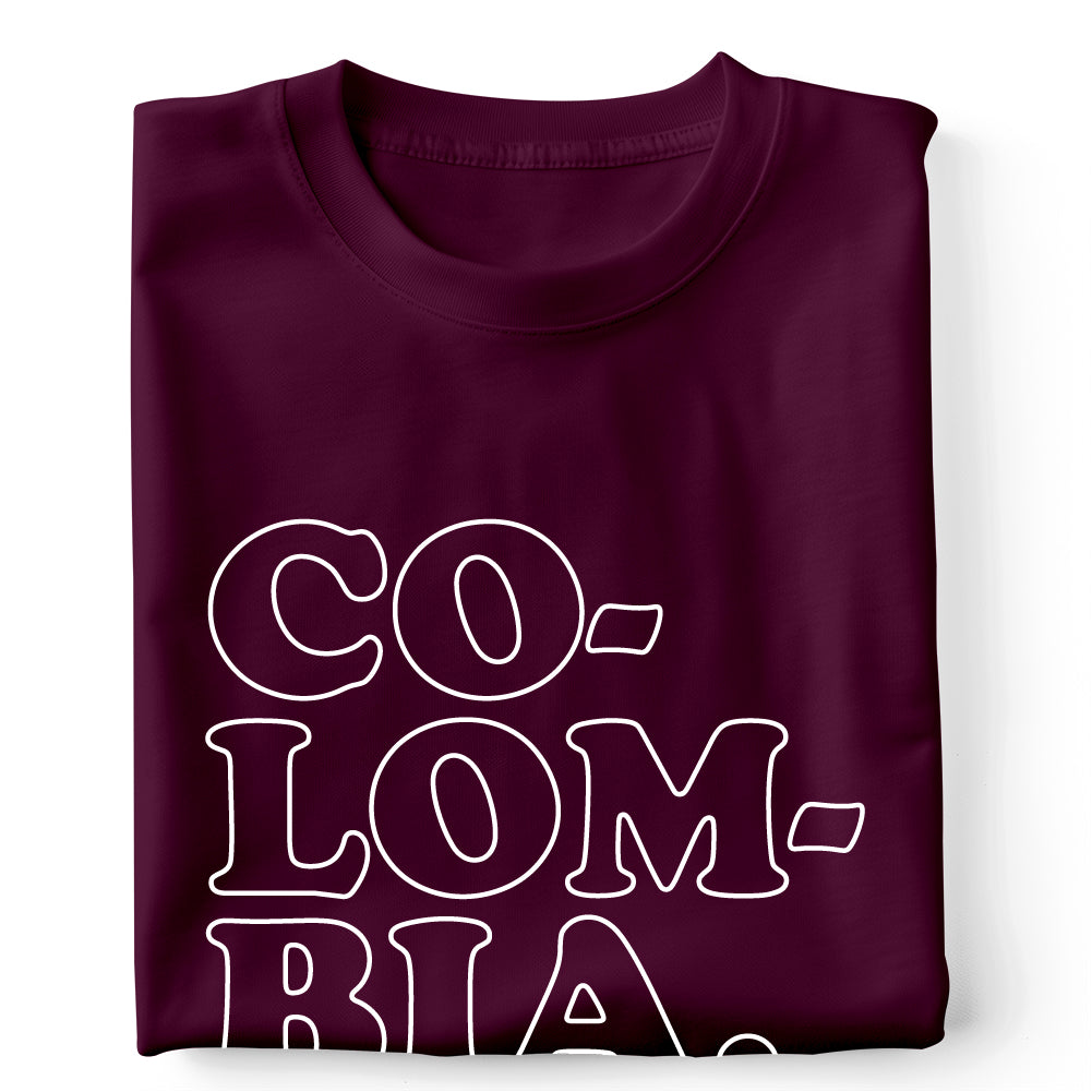 CO-LOM-BIA. outlines